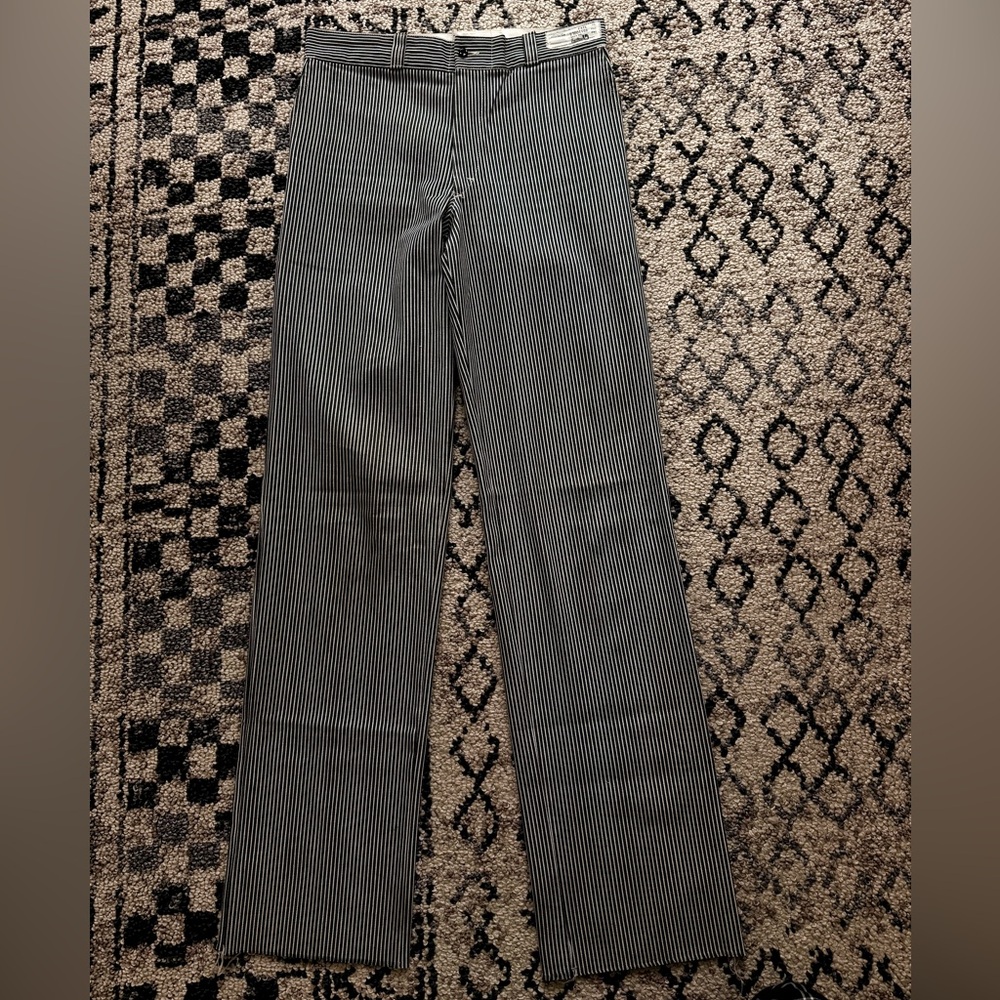 Vintage 1940’s Black and White Striped Straight Leg Jeans